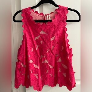 Anthropologie Lace Cut Out Top